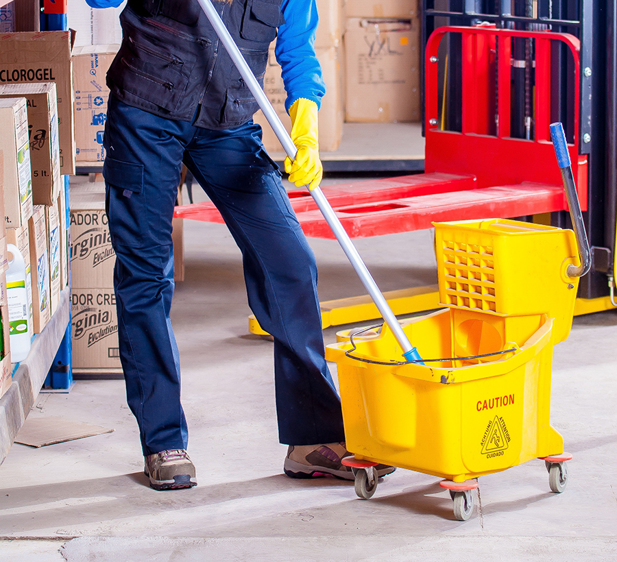 Serviço de limpeza comercial